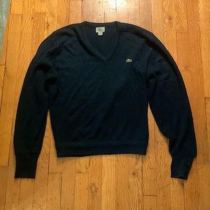 LACOSTE v-neck sweater size medium